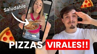 Estas son las Pizzas SALUDABLES más VIRALES para PERDER GRASA🍕🔥 [upl. by Atekram865]