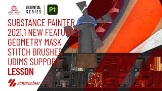 Substance Painter 20211 New Features  Geometry Mask  Stitch Brushes  UDIMS  Tutorial  How to [upl. by Dlorrej255]