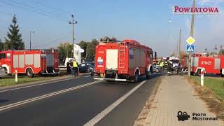 Wypadek motocyklisty przy Centrum Szkolenia Policji w Legionowie [upl. by Robbert]