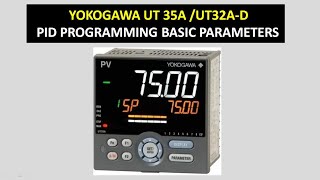 yokogawa UT35 controller pid basic programming parameters in hindi [upl. by Bobker534]