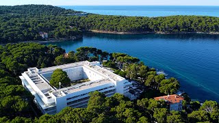 Hotel BELLEVUE Mali Lošinj CROATIA drone view [upl. by Lleira493]