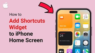 How to Add the Shortcuts Widget to Your iPhone Home Screen in Seconds IOS 18 2025 [upl. by Ahseiyk]