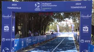 Townsville  Cross Duathlon World Championships Finish Line cam [upl. by Tybalt]