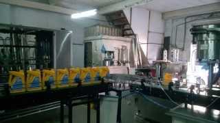 Fully Automatic Lube Oil Labeling Filling Capping amp Sealing Machine [upl. by Barney]