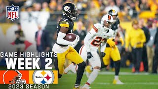 Cleveland Browns vs Pittsburgh Steelers  2023 Week 2 Game Highlights [upl. by Anoiek]