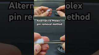 Removing a Molex pin with tweezers molex diy [upl. by Uzia]