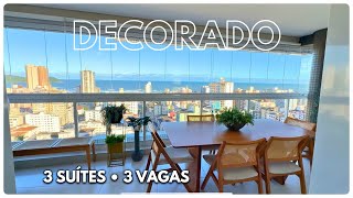 Apartamento alto padrão em Praia Grande Guilhermina  3 Suítes l 3 Vagas JonatasPiresCorretor [upl. by Llednyl]