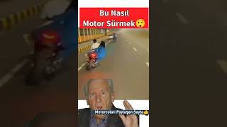 Profesyonel motor sürücüsü motoru gerçekten çok kıvrak kullanıyor Şaka gibi gülmemek elde değil 🤪 [upl. by Silsbye511]