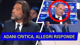 DOMENICA SPORTIVA  Adani CRITICA la JUVE‼️ Allegri risponde FURIOSO ‼️ [upl. by Einnij335]