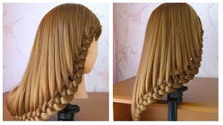 Coiffure simple cheveux mi long  long ♡ Tuto coiffure avec tresse ♡ facile à faire [upl. by Adlesirg]