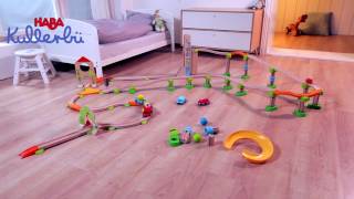 HABA Kullerbü  Spielbahn SauseStadt  Kugelbahn Hoch hinaus [upl. by Novick657]