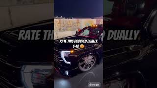 Rate this dropped dually 110😍😍 srtnation automobile cartok dodgesrt [upl. by Dionisio]