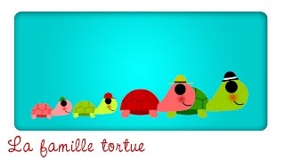 La famille tortue  ♫ Comptines et chansons classiques amp Comptines maternelles pour bébé en français [upl. by Larimor]