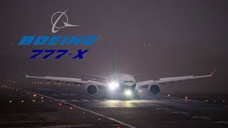 Water Salute  Boeing 777X lands in India for the first time in Aviation History  Begumpet Airport [upl. by Lontson]