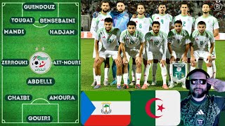 🚨QCAN 2025 ALGERIE  MON ONZE TITULAIRE FACE A LA GUINEE EQUATORIALE [upl. by Onileba976]