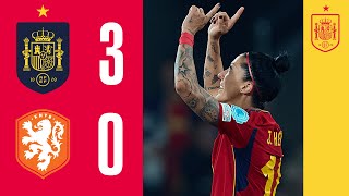 RESUMEN  España 30 Países Bajos  UEFA Womens Nations League  Semifinal  🔴 SEFUTBOL [upl. by Niryt]