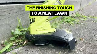 The Finishing Touch To A NeatLooking Lawn with RYOBIs 18V Line Trimmer Kit [upl. by Ifen]