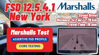 Tesla FSD Supervised v12541 Marshalls Test  ASSERTIVE FSD Driving Profile [upl. by Mulligan]