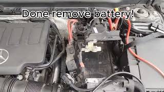 Mercedes A Class A250 W177 Battery Replacement BANNER AGM DIN80 [upl. by Aratas]