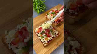 Bread Pizza recipe  Indian style pizza  Flavours Of Food [upl. by Sanders]