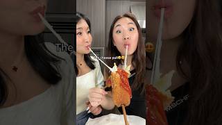 Making cheesy Korean corn dogs with my mom🌭🤭 korean recipe cooking trilingual asmr [upl. by Janka]