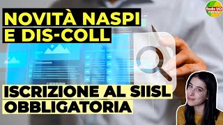 NASpI e DISCOLL Novità 2024 Arriva liscrizione obbligatoria al SIISL💻 [upl. by Yleek190]