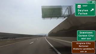 Interstate 580US 395 Southbound Through Carson City Nevada [upl. by Wellesley]