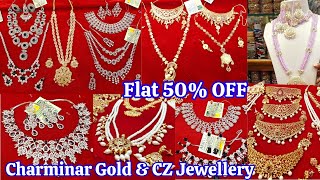 Silver Polish CZ Jewellery Charminar Gold Jewellery Original Pearl Haar  Flat 50 OFF [upl. by Riana126]