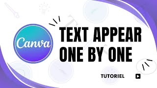 How to make text appear one by one in Canva presentation [upl. by Trinette]