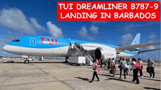 TUI Dreamliner  B7878  Landing into Barbados BGI [upl. by Celeski]