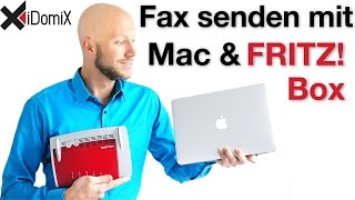 Mit Faxer Faxe vom Mac über die FRITZBox versenden  iDomiX [upl. by Kirk103]