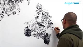 김정기 Kim Jung gi Drawing show in 포항 [upl. by Brice]