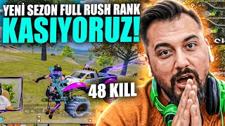 YENİ SEZON FULL RUSH RANK KASIYORUZ 48KİLLS  PUBG MOBILE [upl. by Marijo]