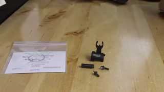 Installing a Blitzkrieg Front Sight Post Into a Troy HK Sight [upl. by Aracot833]