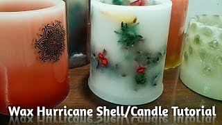 How to make wax hurricane candle [upl. by Avie960]