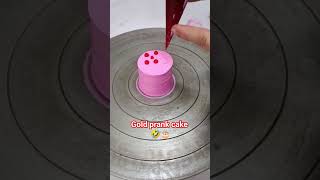 gold prank cake 🎂😁 prankcake prank trending birthday cake youtubeshorts new shorts funny [upl. by Wilde36]