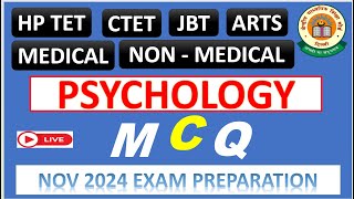 HP TET CHILD PSYCHOLOGY MCQS NOV EXAM 2024 [upl. by Nadeau]