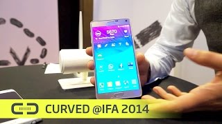 IFA 2014 Samsung Galaxy Note 4 im HandsOn [upl. by Dnanidref]