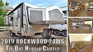 2019 FOREST RIVER ROCKWOOD 24WS ROO Hybrid Tip Out Camper RV Greeley Colorado Dealer [upl. by Aicittel]