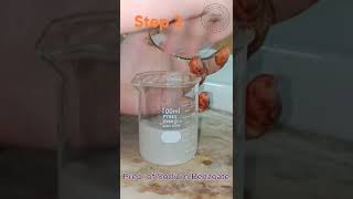 Preparation of Benzoic Acid From Sodium Benzoate Step 2 ASMR [upl. by Franny]