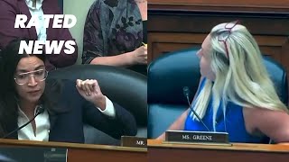 AOC Clashes with Marjorie Taylor Greene in Tense Garland Hearing [upl. by Yhtomit]