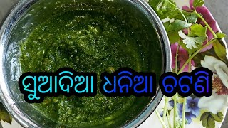 ସୁଆଦିଆ ଧନିଆ ଚଟଣିବିନା ପିଆଜ ରସୁଣ ରେ ଏହିପରି ଥରେ ଧନିଆ ଚଟଣି ବନାନ୍ତୁ ଆଙ୍ଗୁଠି ଚାଟି ଖାଇବେDhaniaa chatani [upl. by Noruq]