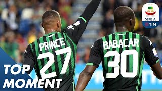 Boateng Scores from Backheel Babacar Assist  Sassuolo 53 Genoa  Top Moment  Serie A [upl. by Modeerf]