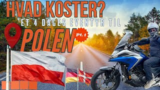 MC TUR hvad koster et 4 dages eventyr til Polen  BUDGET  Motorcykel Pt1 [upl. by Grimona385]