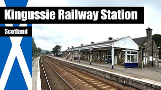 🏴󠁧󠁢󠁳󠁣󠁴󠁿 A look around Kingussie Railway Station  Scotland [upl. by Rodama]