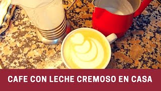 ☕Como vaporizar la leche en casa  Cappuccino casero [upl. by Towroy]