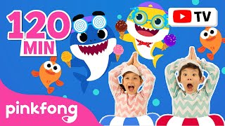 TV for Kids ☀️ 2Hour Summertime Remix  Baby Shark Family Special  Pinkfong Kids Song [upl. by Oironoh731]