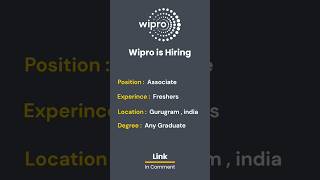 Wipro Off Campus Hiring For Freshers job shorts freshers [upl. by Svetlana278]