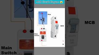 MCB Wiring Connections 😱 shorts mcb [upl. by Nivert]