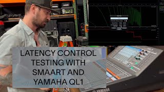 latency control test with Smaart and Yamaha Ql1 [upl. by Relyat]